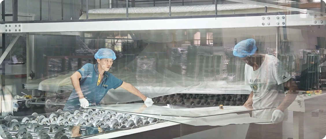 Laminated glass production process