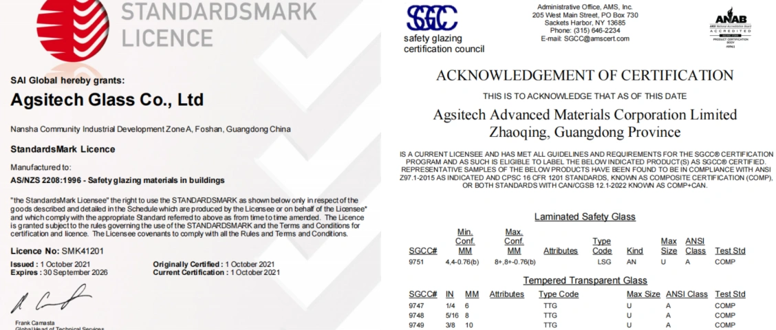 23.Tempered glass certification