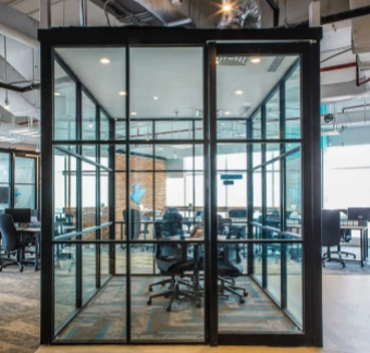 soundproof glass in office