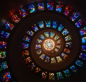 colored daylight ceiling