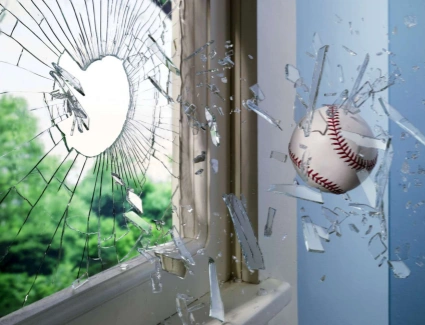 Household anti-smashing glass
