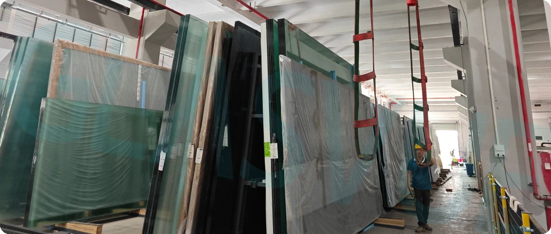 29. Glasvue's raw glass warehouse