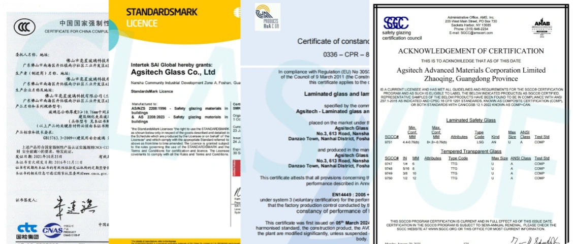 41.laminated glass cetification