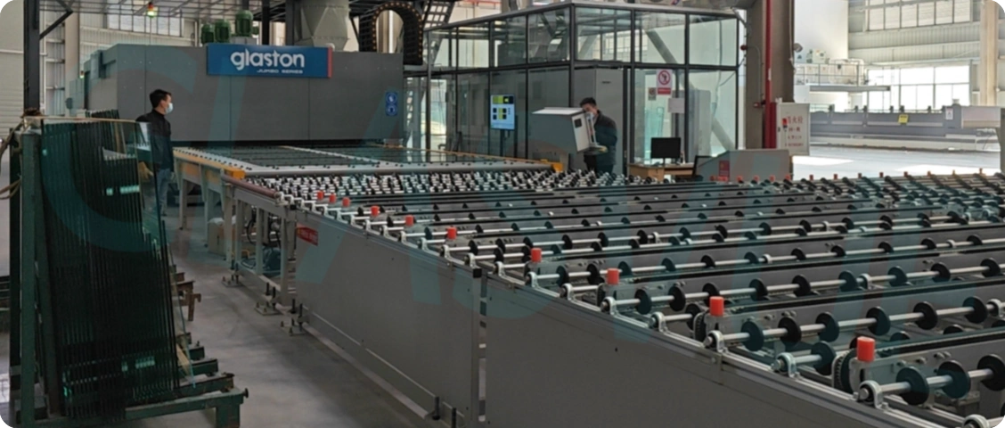 42.tempered glass production