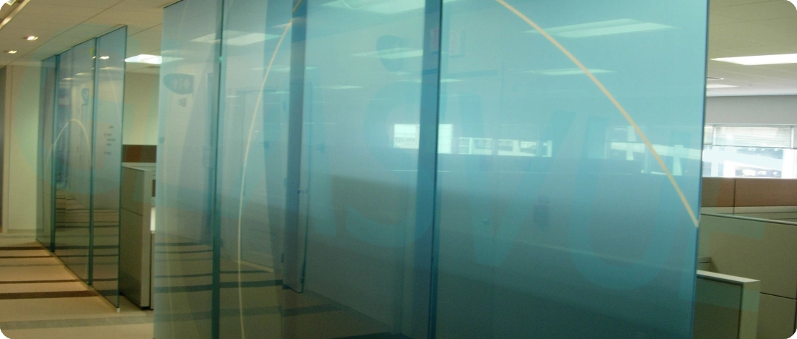 42.tinted glass partition