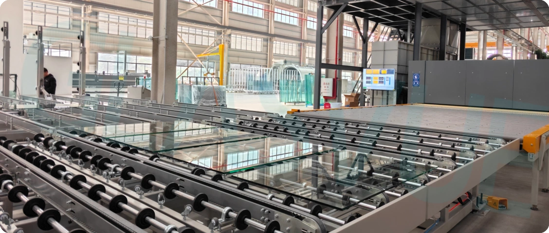 48.glasvue's heat strengthened glass