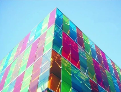 49.colored curtain wall