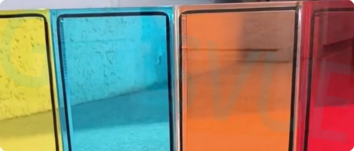 49.colored laminated IGU