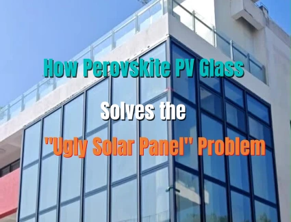 How Perovskite PV Glass Solves the ugly solar panel problem